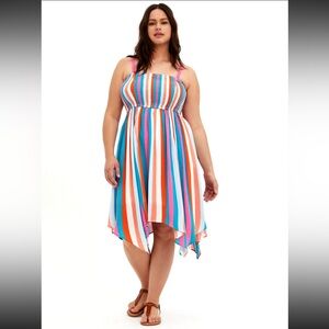 Torrid Hanky Dress Striped Size 0